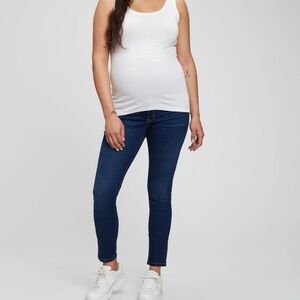 Gap Maternity True Waistband Full Panel True Skinny Jeans size 26 long